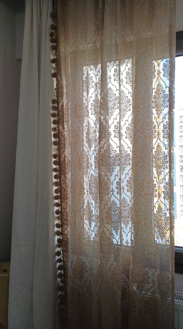 Nakışlı Bej Perde - Görsel 3