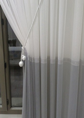 Modern Beyaz Tül Perde - Görsel 5