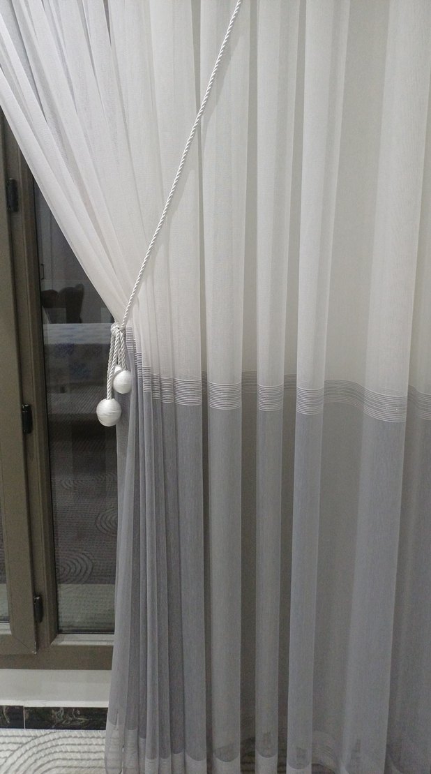 Modern Beyaz Tül Perde - Görsel 5
