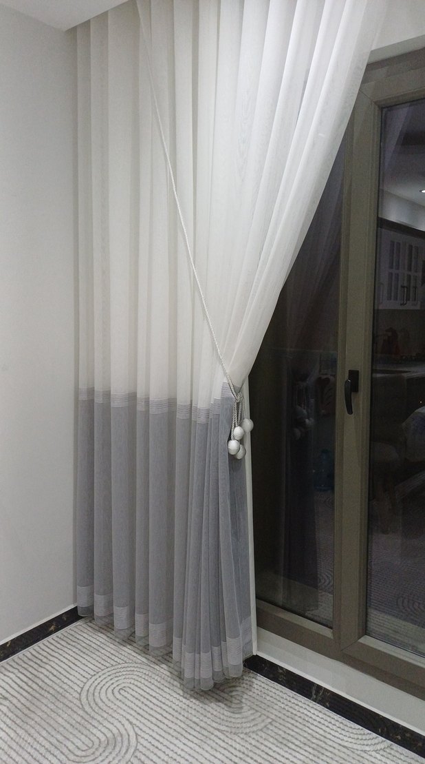 Modern Beyaz Tül Perde - Görsel 4