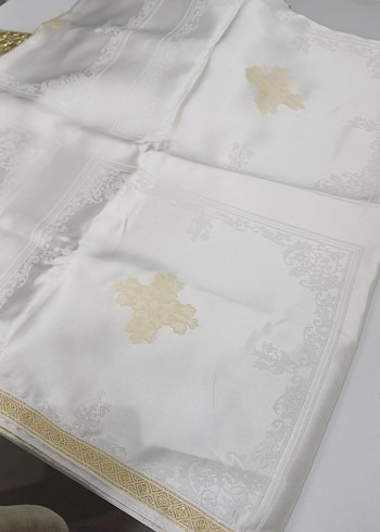 Parlak Beyaz Kurdeleli Klasik Düğün Aksesuarı - Görsel 6