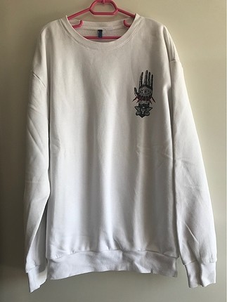 Arkası baskılı sweatshirt