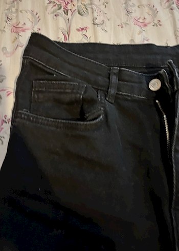 Kadın Siyah Normal Boy Kot Pantolon - Görsel 2