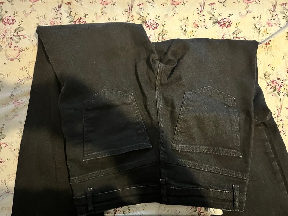 Kadın Siyah Normal Boy Kot Pantolon - Görsel 5