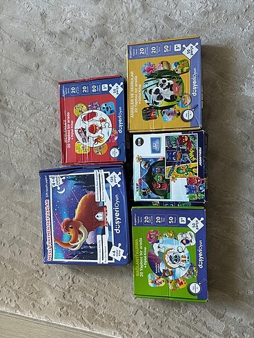 5 adet puzzle