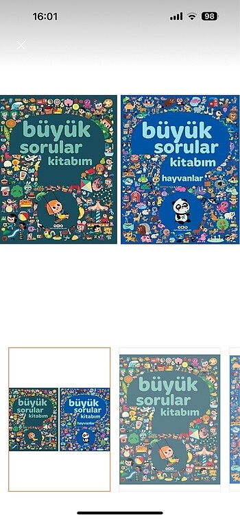 Yapı Kredi Yayınları Büyük Sorular kitapları 2 adet