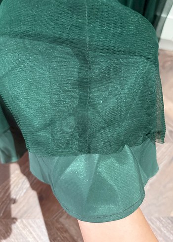 Nakışlı Bej Mini Bustiyer ve özel dikim etek - Görsel 6