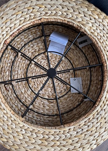 Bohem Tarz Hasır El Yapımı Oturma Minderleri - Görsel 5