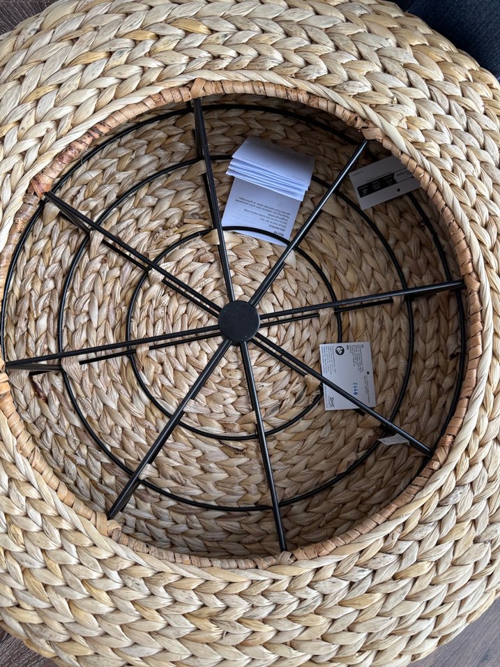 Bohem Tarz Hasır El Yapımı Oturma Minderleri - Görsel 5