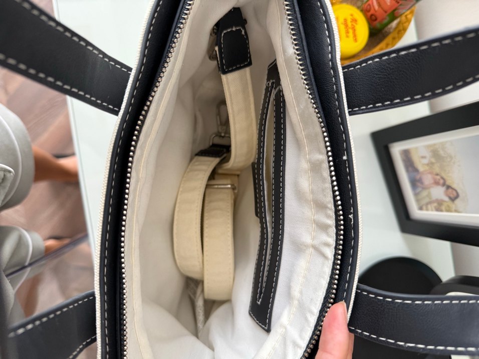 Bohem Tarz Siyah-Beyaz Kadın Çanta - Görsel 2