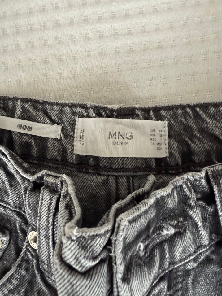 Gri Regular Fit Kadın Denim Pantolon - Görsel 2