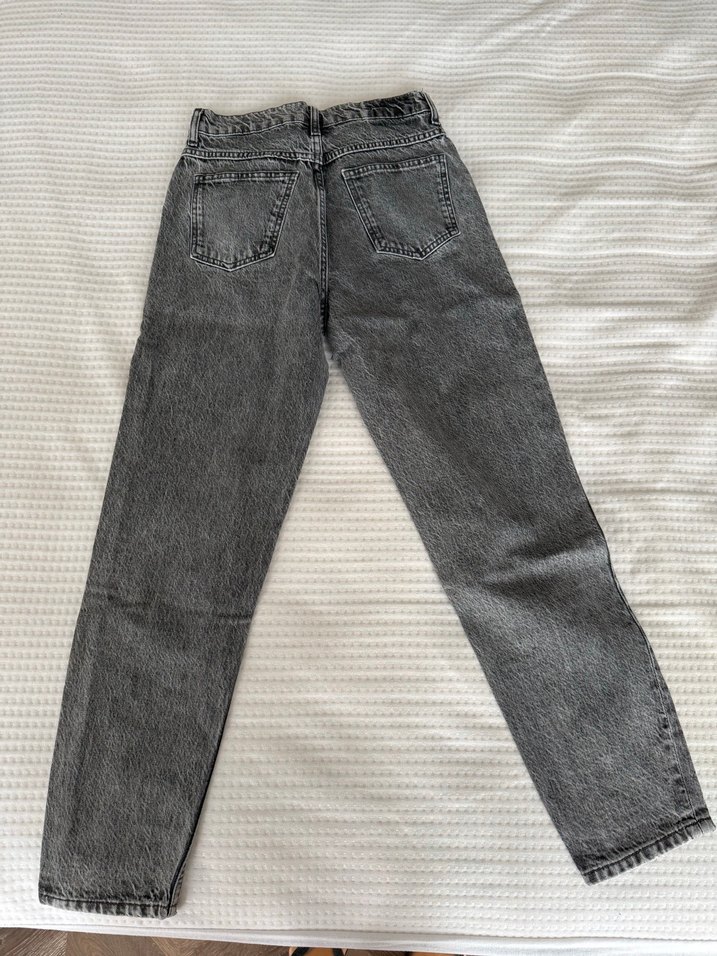 Gri Regular Fit Kadın Denim Pantolon - Görsel 3