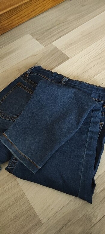 5 Yaş Beden lacivert Renk Koton ince kumaş kot pantolon 5/6 yaş 110-116 cm
