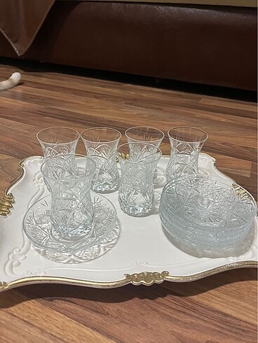 6lı kristal çay bardağı takımı