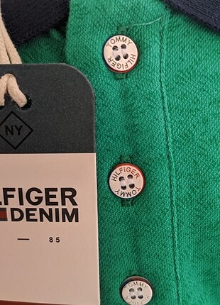 s Beden yeşil Renk Tommy Polo yakalı Erkek tişört hilfigher