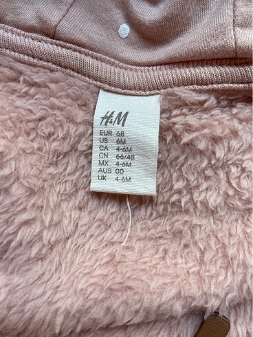 H&M H&M PELUŞ CEKET 4-6 ay etıket kağıdı kopmuş sadece