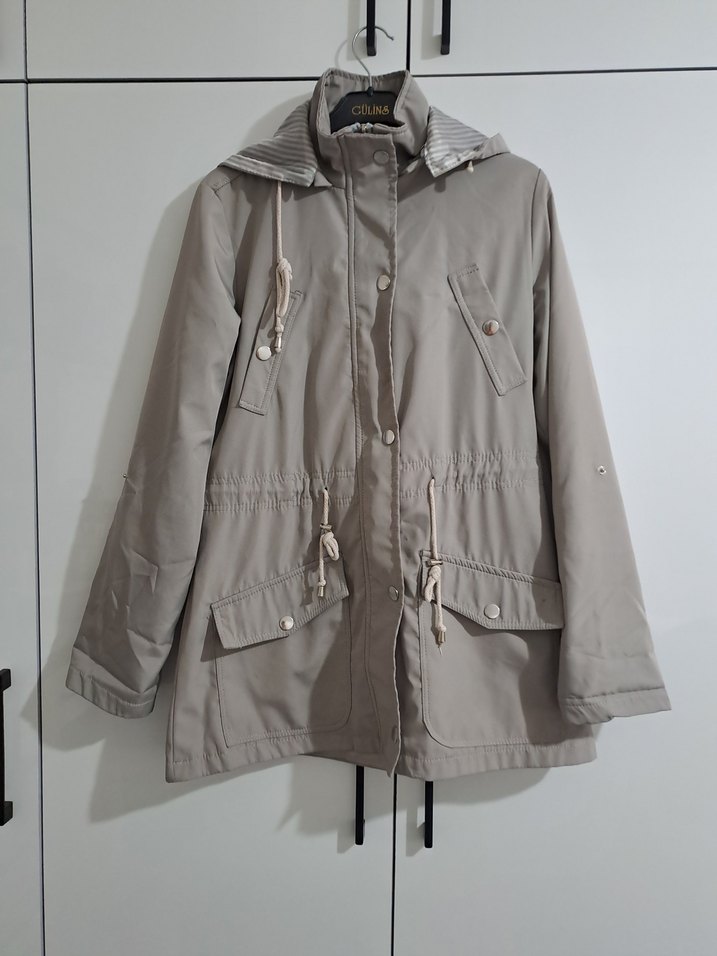 Düğmeli gri Kadın Ceket - Görsel 2