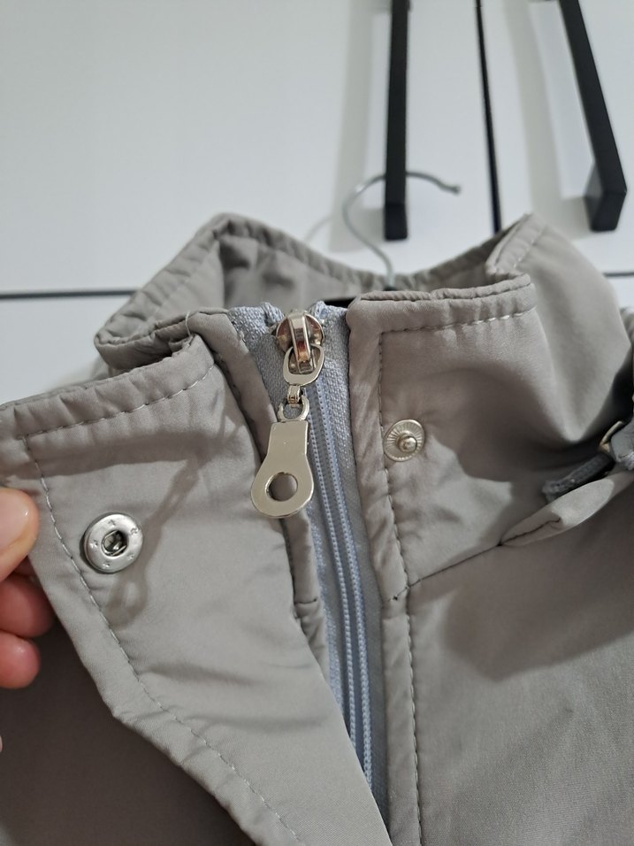 Düğmeli gri Kadın Ceket - Görsel 4