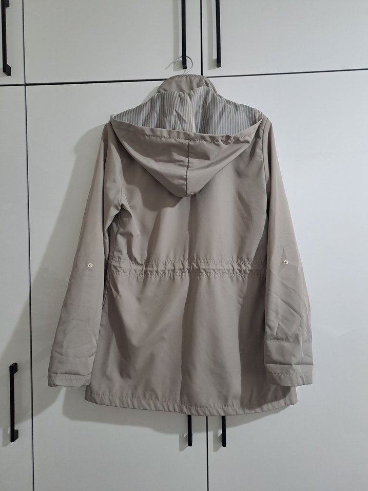 Düğmeli gri Kadın Ceket - Görsel 3