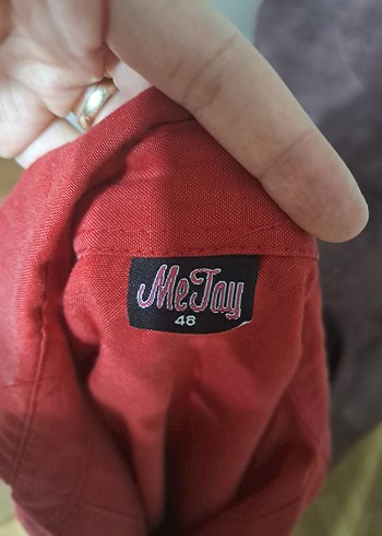 Düğmeli Kırmızı Midi Tunik - Görsel 4