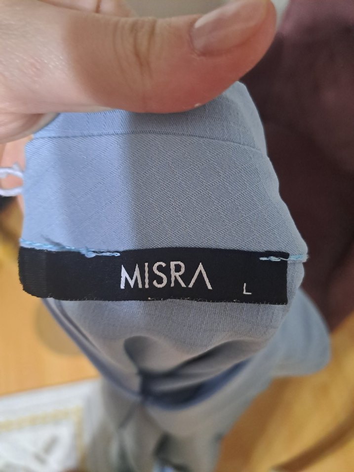 Uzun Kollu Mavi Ofis Tunik - Görsel 4