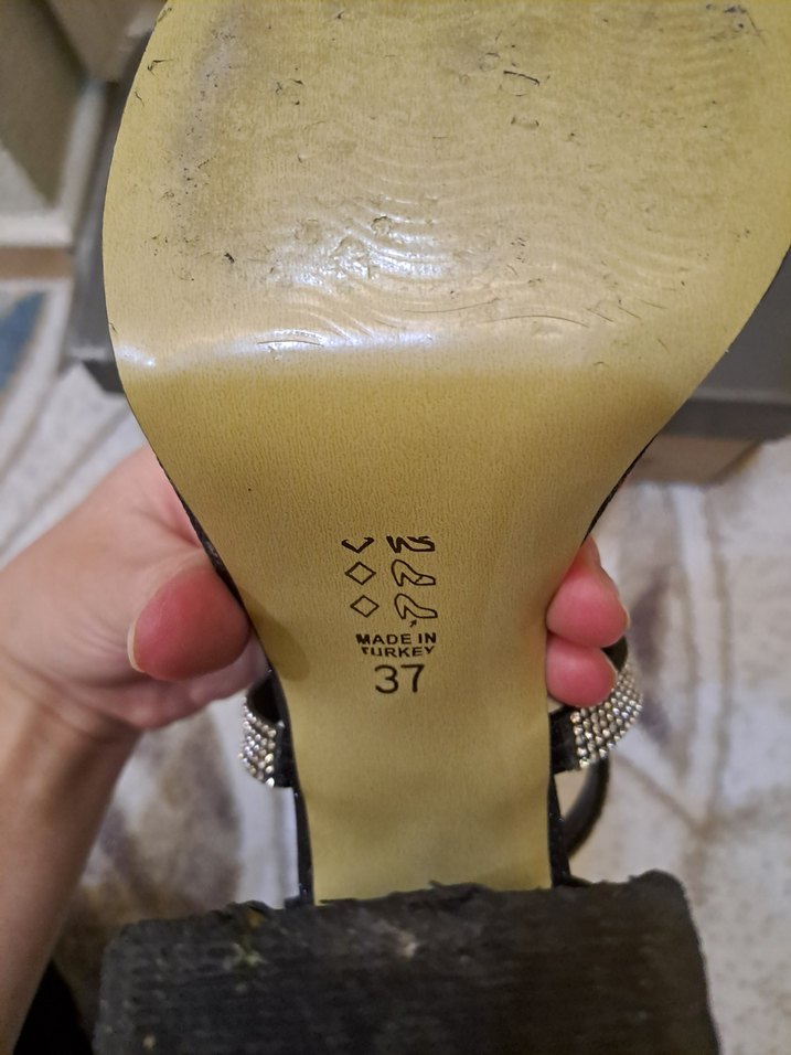 Siyah Platform Topuklu Kadın Ayakkabı - Görsel 5