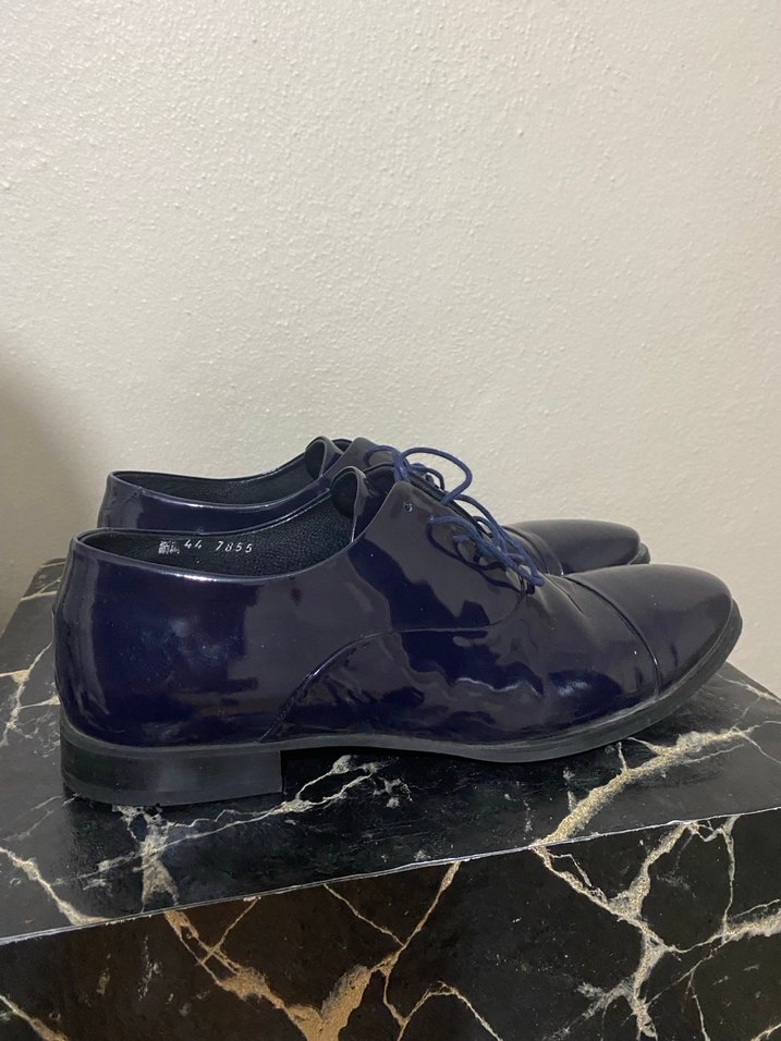 Abdullah Kigili Exclusive Erkek Parlak Lacivert Klasik Ayakkabı - Görsel 2