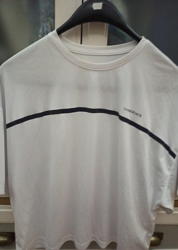 Gri Çizgili kadın Kısa Kollu Oversize Tişört
