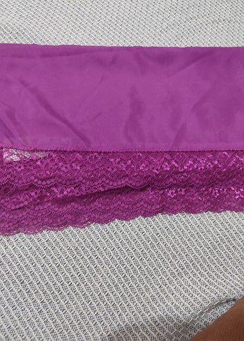Mor Dantelli Kadın Şal - Görsel 3