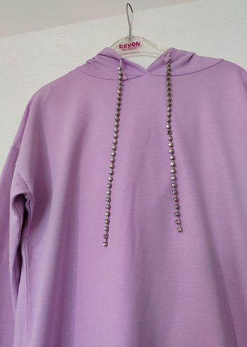 Zincir Detaylı Mor Uzun Kollu Tunik - Görsel 3