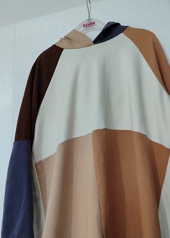 Drapeli Uzun Kollu Hamile Tunik - Görsel 2