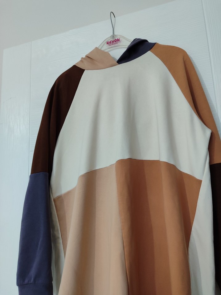 Drapeli Uzun Kollu Hamile Tunik - Görsel 3