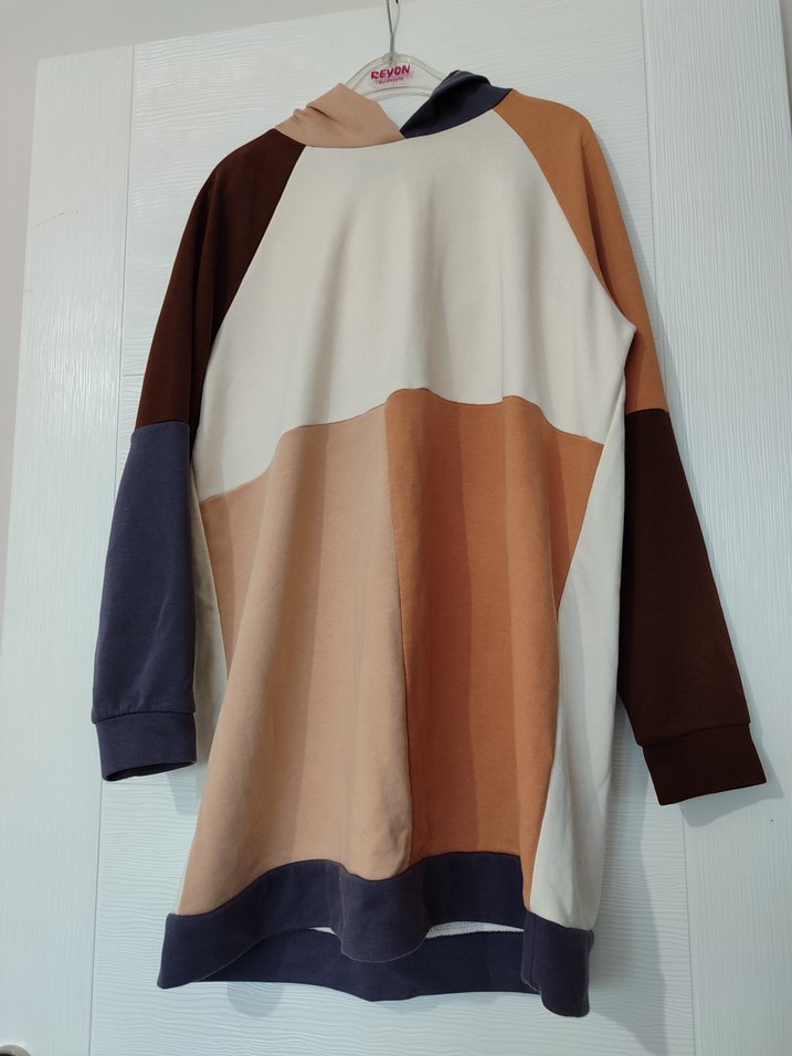 Drapeli Uzun Kollu Hamile Tunik - Görsel 5