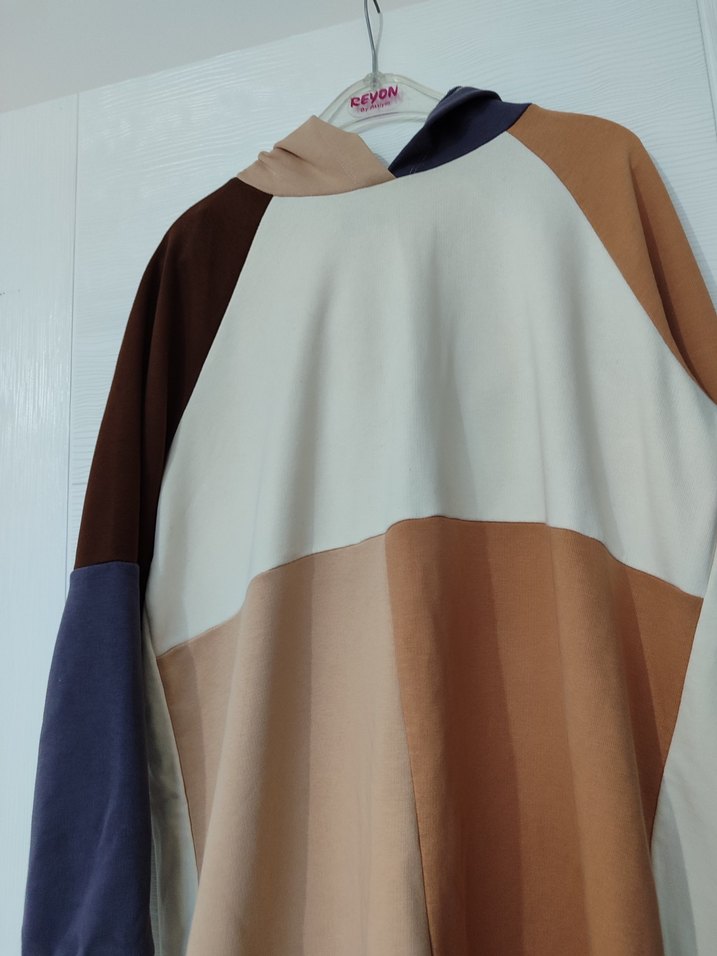 Drapeli Uzun Kollu Hamile Tunik - Görsel 2