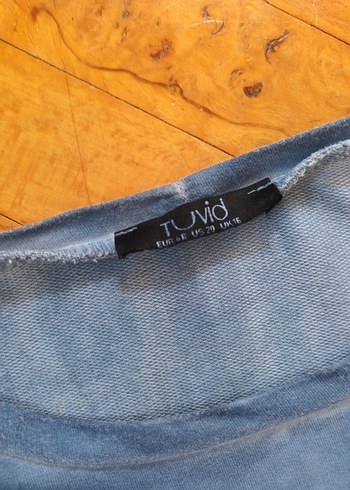 Diğer Kızlar için Koyu Mavi Kısa Kollu Denim Hırka