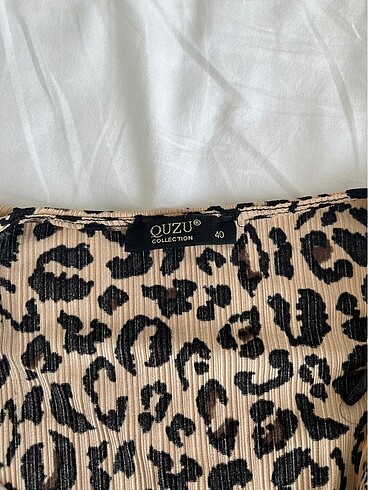 Quzu Leopar elbise