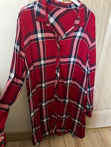 LC Waikiki ekose tunik gömlek