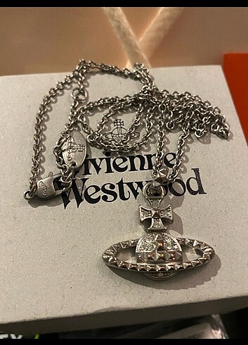  Beden gri Renk Orjinal Vivienne Westwood kolye