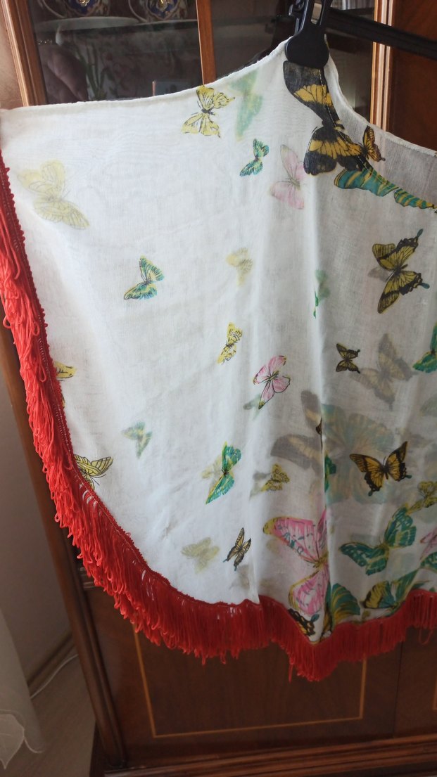 Kelebek Desenli moya üstü - Görsel 5