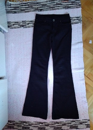 DeFacto Siyah İspanyol Paça Pantolon