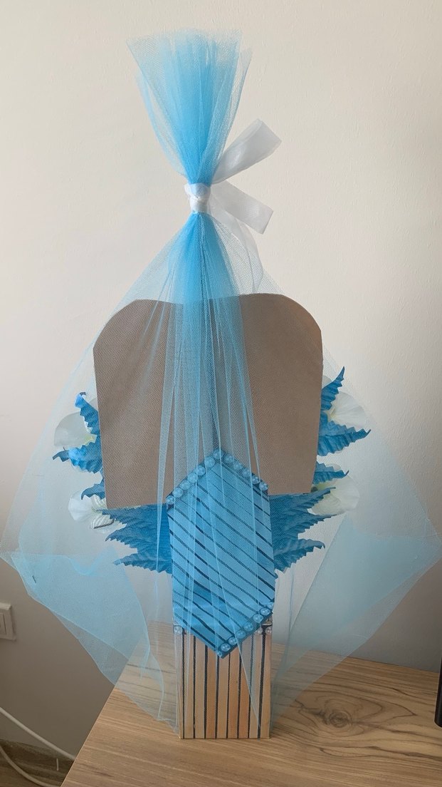 Mavi Bebekli Hoş Geldin Çiçek Aranjmanı - Görsel 2