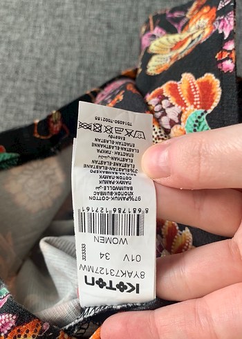 Koton Desenli Mini Etek - Görsel 5