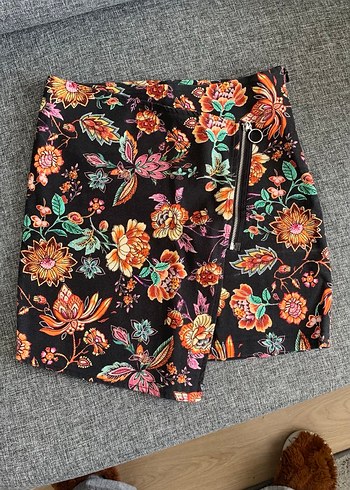 Koton Desenli Mini Etek - Görsel 3