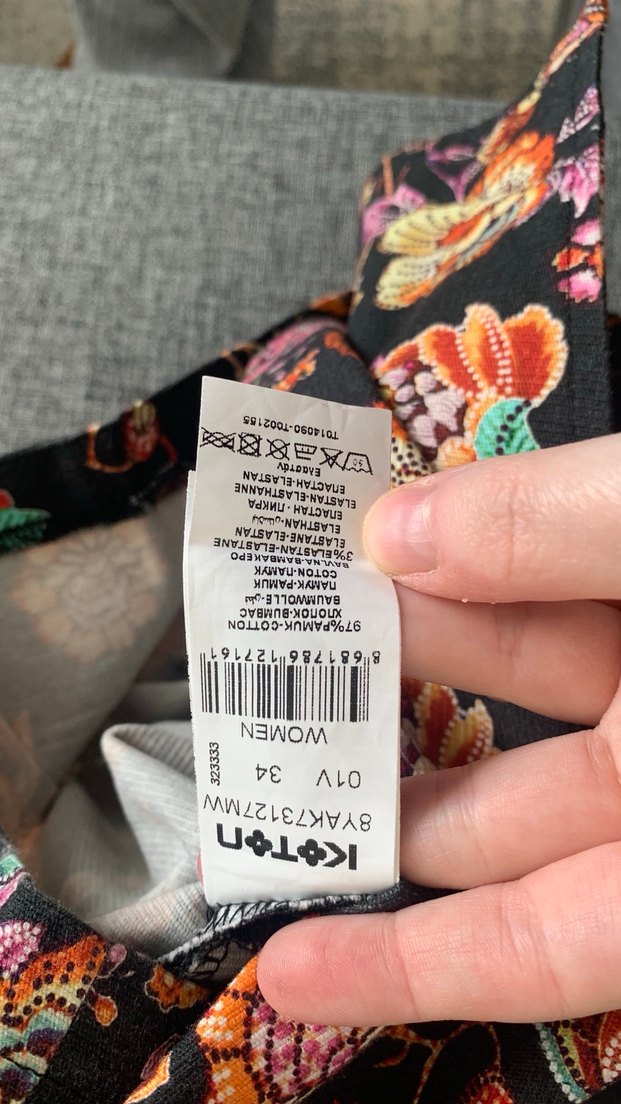 Koton Desenli Mini Etek - Görsel 5