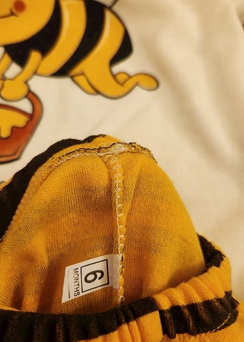 Arı Uzun Kollu Zıbınlı Bebek Takımı - Görsel 6