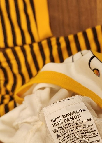 Arı Uzun Kollu Zıbınlı Bebek Takımı - Görsel 5