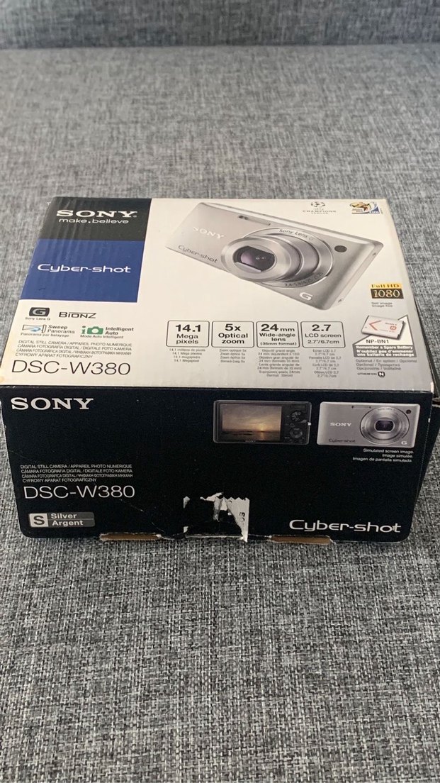 Sony Cyber-shot G Dijital Kamera Gri DSC-W380 - Görsel 4