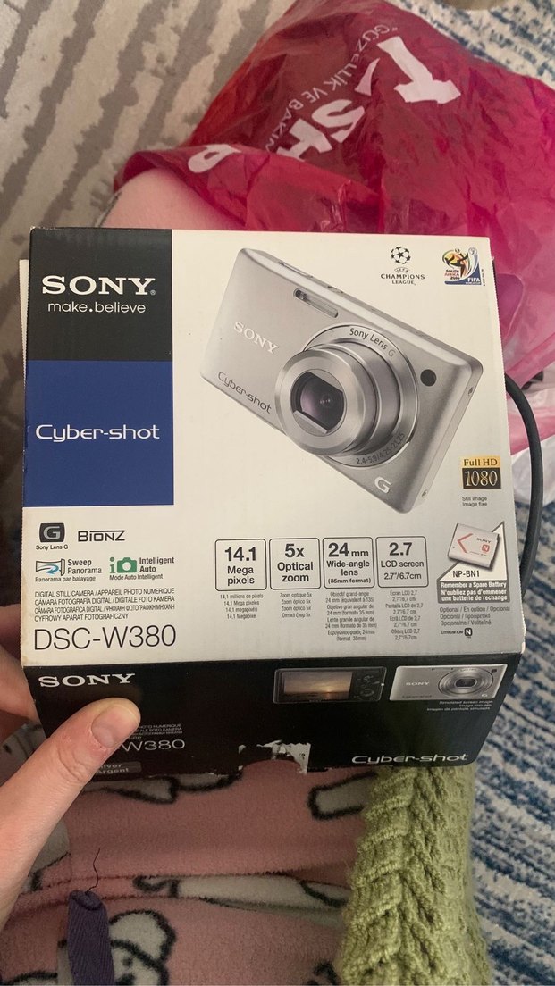 Sony Cyber-shot G Dijital Kamera Gri DSC-W380 - Görsel 5