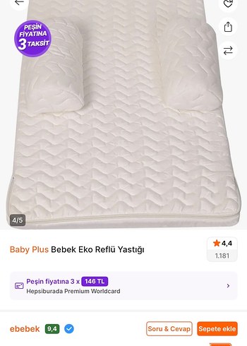 Baby Plus Bebek Reflü Yatağı - Görsel 2