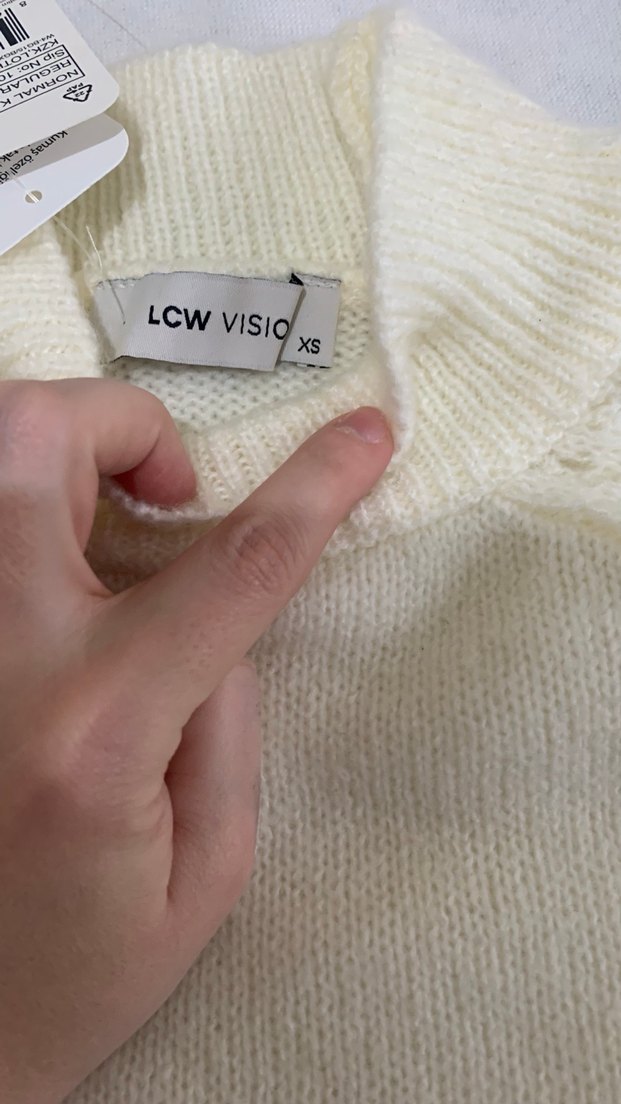 LCW triko ajurlu kazak - Görsel 3